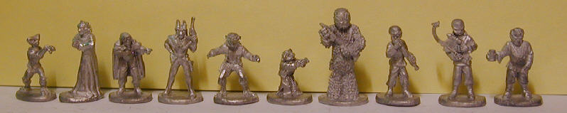 les 10 figurines de la bote
